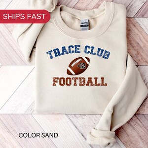 Custom Football Sweatshirt, Personalized Football Mom Crewneck, Football Fan Pullover, Football Number Sweatshirt, Custom Football Team Tee