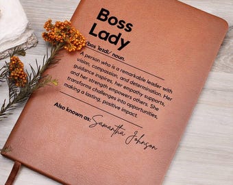 Personalized Boss Lady Journal Custom Gift for Boss female Boss Lady Journal Gift Keepsake for Boss Lady Boss Gift for Women Female Manager