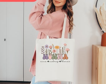 Grandma Tote Bag: Canvas Shopper, Getaway Travel Bag (GM1002) - Etsy