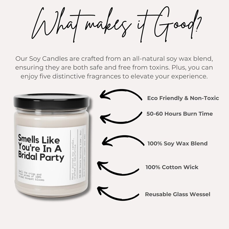 a jar of candles with the words, what makes it good?