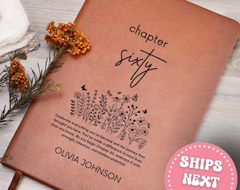 Personalized 60th Birthday Gift Turning Sixty Notebook 60 Years Old Gift for Her or Him Birthday keepsake 60th Gift for her 60th Journal
