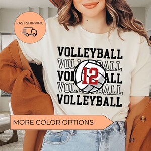 Custom Volleyball Shirt, Personalized Volleyball Mom Shirt, Volleyball Name Shirt, Custom Volleyball Team Shirt, Volleyball Team Gift
