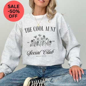 Auntie Sweatshirt, Floral Auntie Sweatshirt, Gift for Aunt, Aunt Sweatshirt, New Aunt Gift, Floral Sweatshirt, Aunt Gift