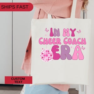 In My Cheer Coach Era Tote Bag Cheer Coach Tote Bag Cheerleader Tote Bag Cheerleading Tote bag Cheer Coach Tote Sports Coach Gift