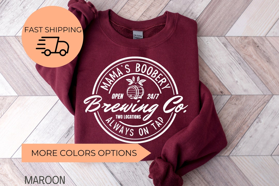 Breastfeeding Sweatshirt Mamas Boobery Crewneck Sweatshirt Nursing