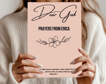Personalized Prayer Journal For Women Custom Positive Affirmations Journal Christian Gift Religious Gift for Girls Journal God Says You Are