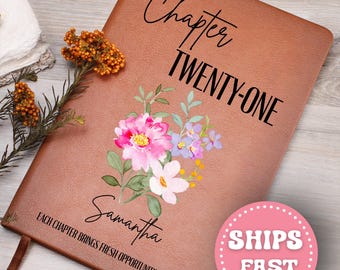 21st Birthday Gift Turning Twenty-One Notebook, 21 Years Old Gift for Her or Him, 21st Birthday Gift for Sister Aunt Bestie Coworker Journal