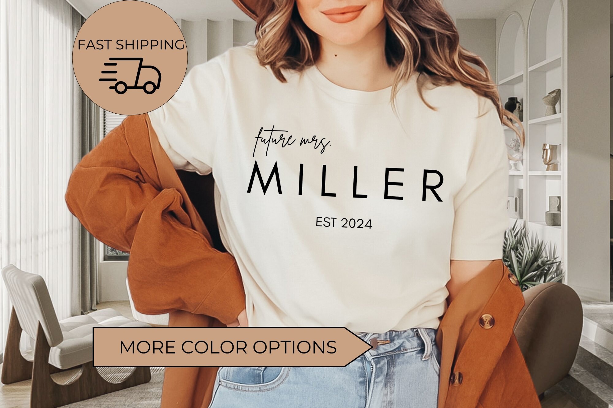 Future Mrs Shirt, Custom Future Mrs Shirt, Bride Gift, Engagement Gift, Fiance Shirt, Bachelorette Party Shirt, Wedding Gift, Customize Tee
