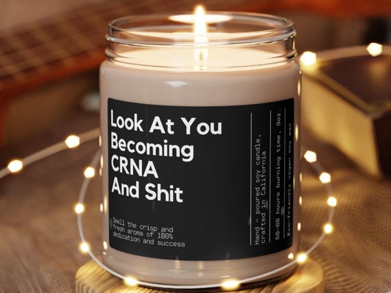 Becoming CRNA Soy Candle CRNA Candle CRNA Gift crna Gifts crna week crna christmas cara nurse Crna appreciation