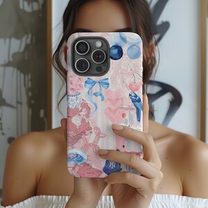 Coquette Collage Phone Case Preppy and Cute Aesthetic iPhone 15 14 13 12 11 Pro Max 8 Plus X Samsung Galaxy S23 S22 S20 Ultra