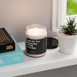 Becoming CRNA Soy Candle CRNA Candle CRNA Gift crna Gifts crna week crna christmas cara nurse Crna appreciation image 2