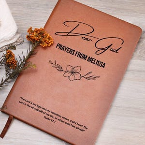 Personalized Prayer Journal For Women Custom Positive Affirmations Journal Christian Gift Religious Gift for Girls Journal God Says You Are