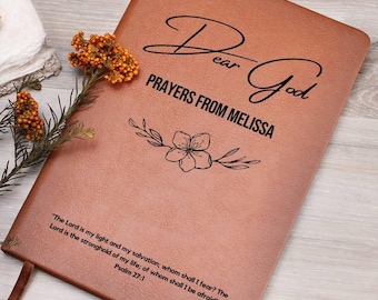 Personalized Prayer Journal For Women Custom Positive Affirmations Journal Christian Gift Religious Gift for Girls Journal God Says You Are