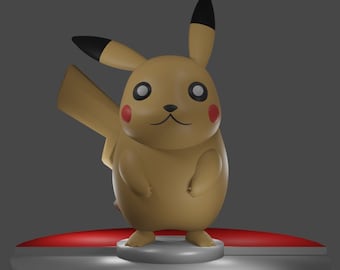 3d imprimible Pikachu miniatura