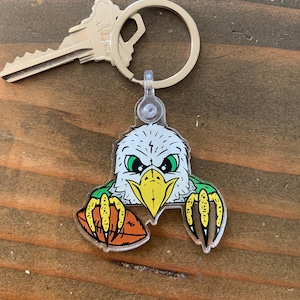Peeping Swoop Keychain - Retro Inspired Philadelphia Eagles