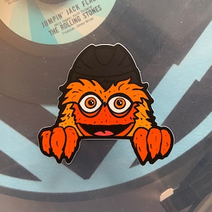 Peeping Gritty Sticker - Philadelphia Flyers, Gritty