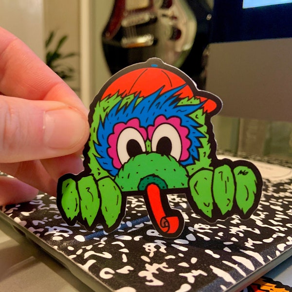 Peeping Phanatic Sticker - Philadelphia Phillies, The Phanatic