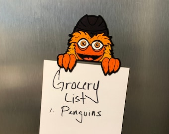 Peeping Gritty Magnet - Philadelphia Flyers, Gritty