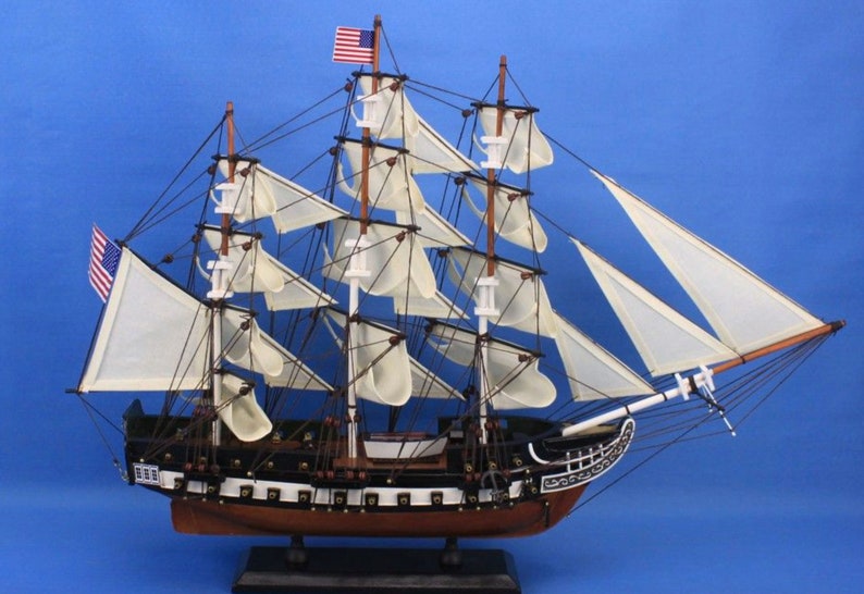 USS Constitution Tall Wooden Model Ship nautical decor ship Etsy