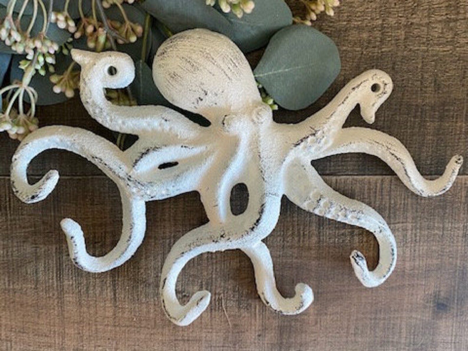 Octopus Cast Iron Wall Hook octopus key holder octopus wall Etsy