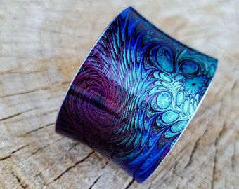 Handmade Cuff Bracelet Design  "EARTHLY", Gift For Her, Women Art Jewellery, Gift For Her, Art Women Jewellery, Designer Bangle