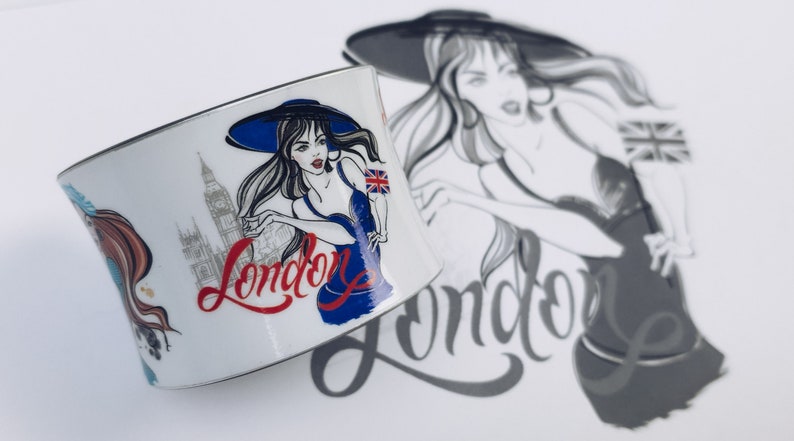 Handmade Cuff Bracelet Design LONDON
