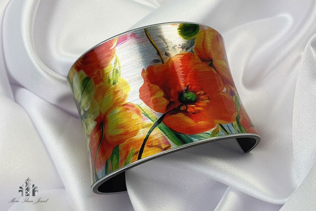 Handmade Cuff Bracelet Design spring Fragrance, Gift for Her, Women Art ...