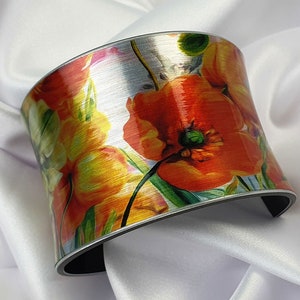 Handmade Cuff Bracelet Design spring Fragrance, Gift for Her, Women Art ...