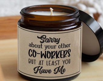 Sorry about your Co-workers-gift for work colleagues-co worker gift-boss gift-work gift-office gift-work friend gift-secret Santa-candle