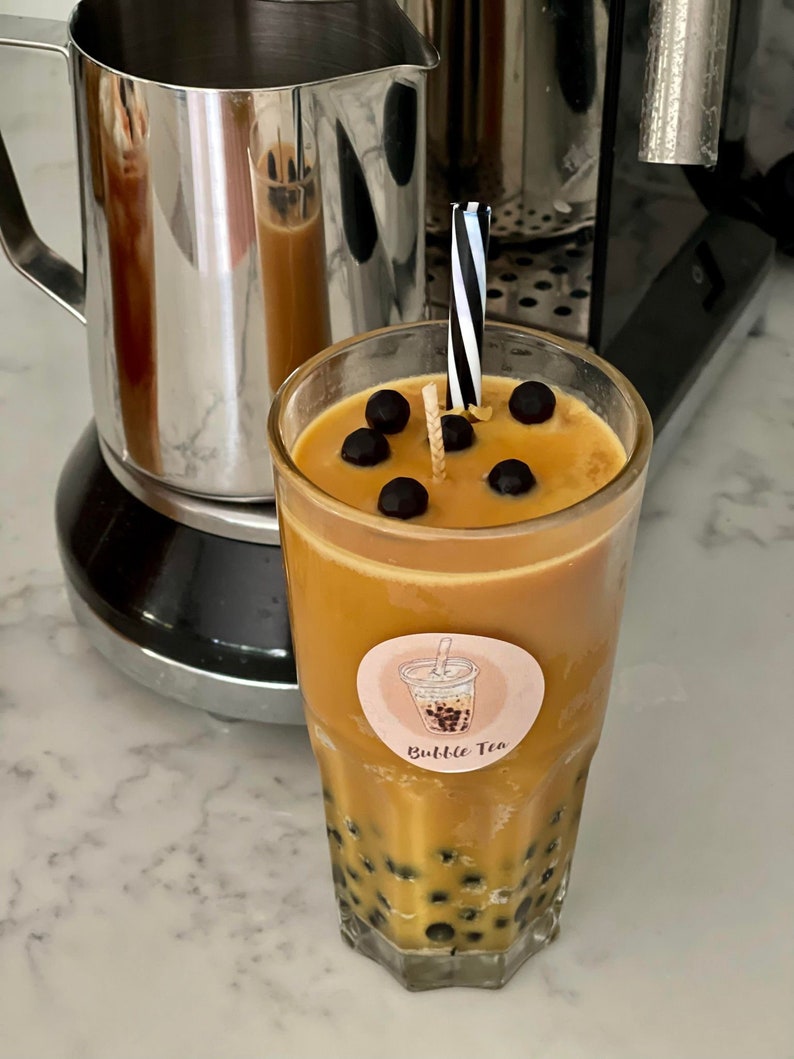 Boba Candlebubble Tea Candleiced Coffee Candlefood Etsy Australia