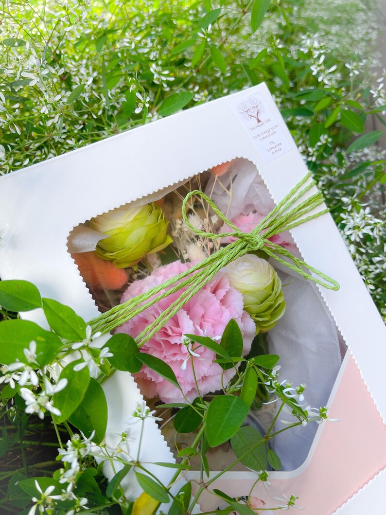 Flower Bouquet & Candle Gift Boxgift Boxflowers and Etsy