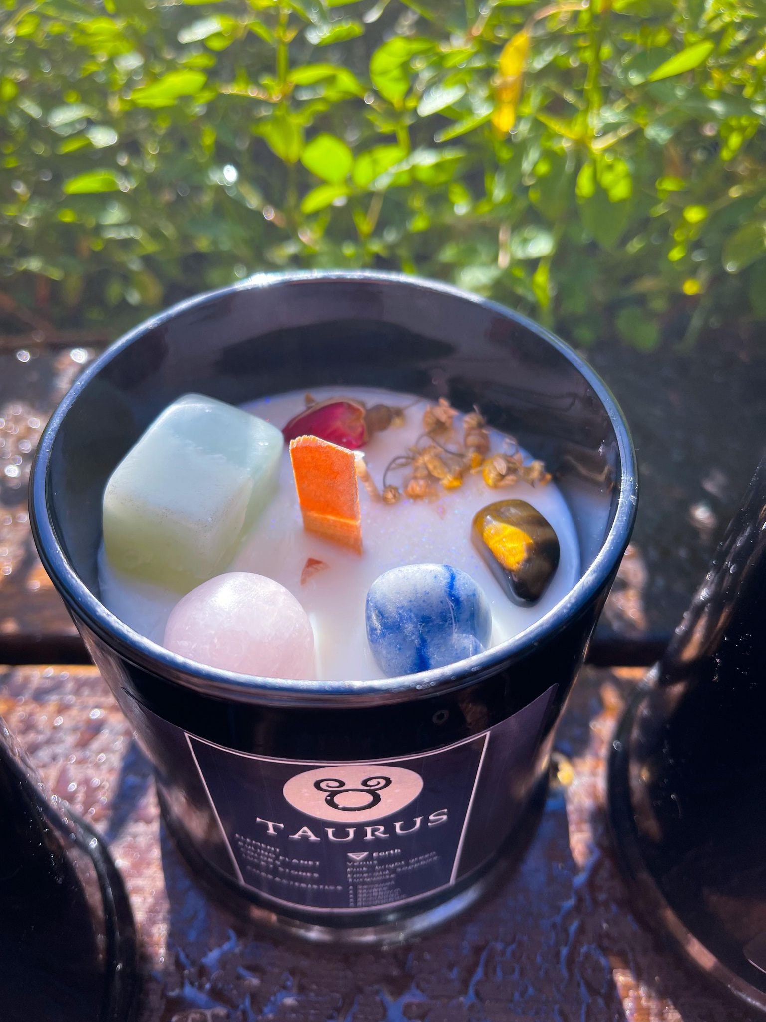 Star Sign Crystal Candleshoroscope Candleszodiac Crystal Etsy Australia