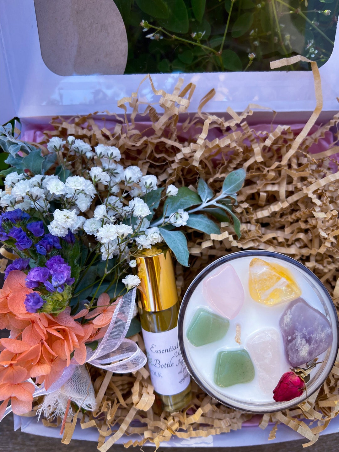 Crystal Candle Gift Setcandle Gift Boxcrystal Setgift for Friend