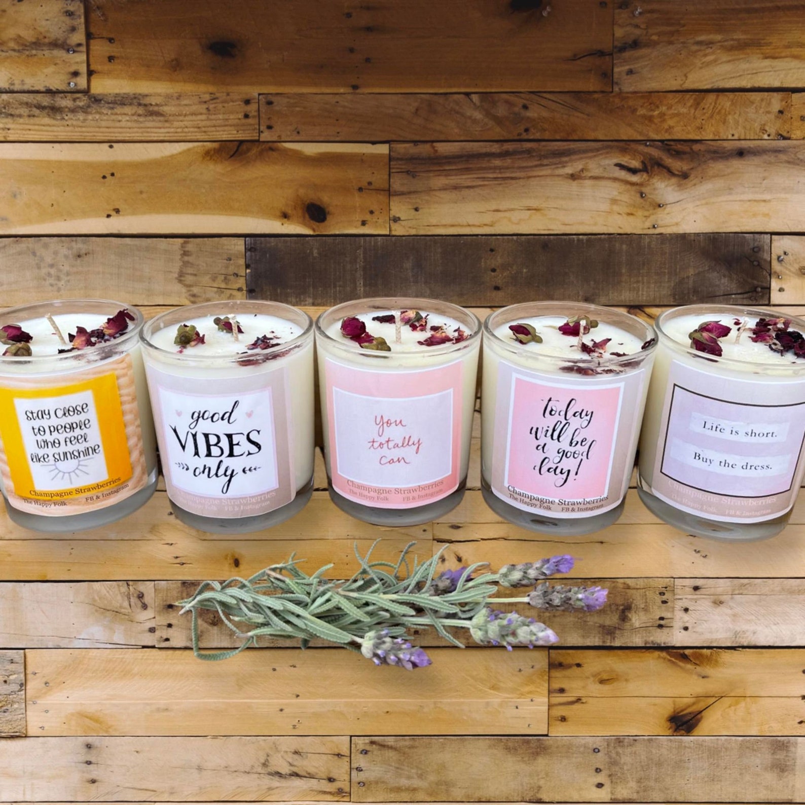 Quote Candlescandles With Quotesinspirational Etsy