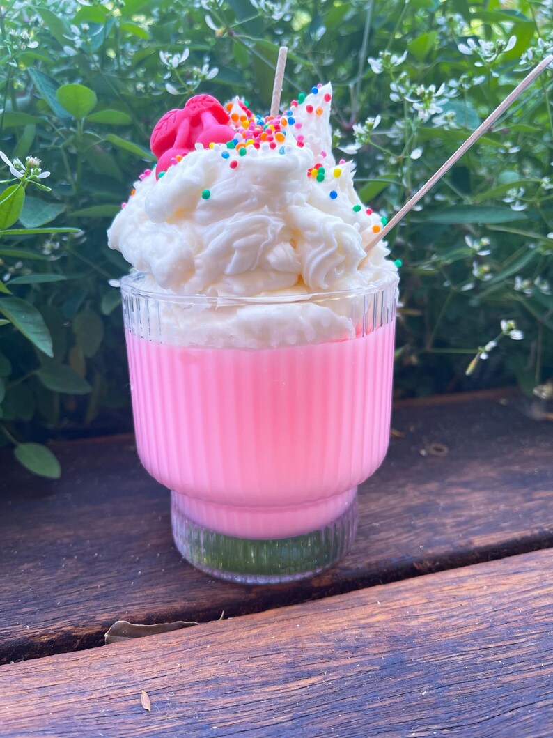 Icecream Sundae Candledessert Candledecorative Etsy