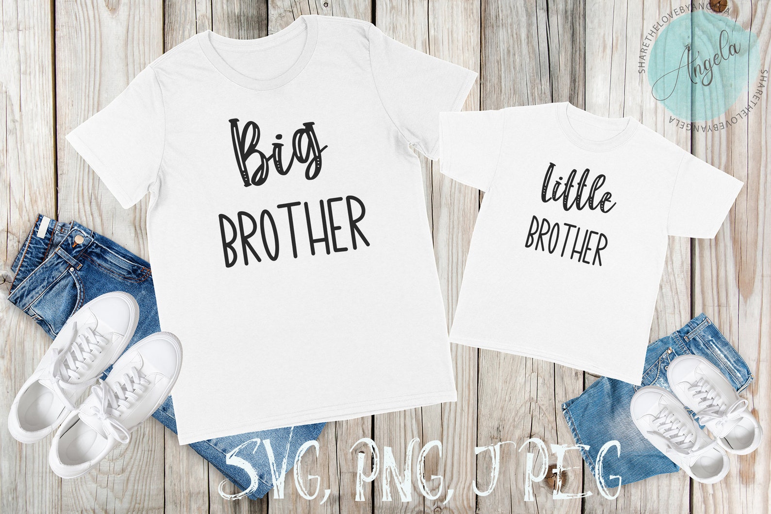 Big Brother and Little Brother SVG/PNG/JPEG Instant Download Etsy UK