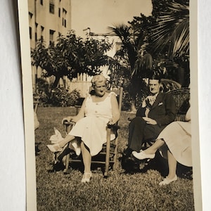 Vintage Photograph of People Outdoors, Antique Photograph, Old Photo, Black and White, Sepia Photo