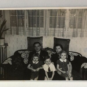 Vintage Photograph of Family, Antique Photograph, Old Photo, Black and White, Sepia Photo