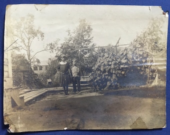 Vintage Photograph of Two Kids, Antique Photograph, Old Photo, Black and White, Sepia Photo