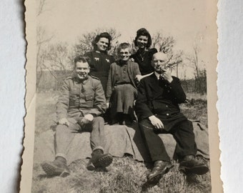 Vintage Family Photograph, Antique Photo, Old Photo, Black and White, Sepia Photo