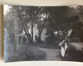 Vintage House Photo, Antique Photograph, Old Photo, Black and White, Sepia Photo