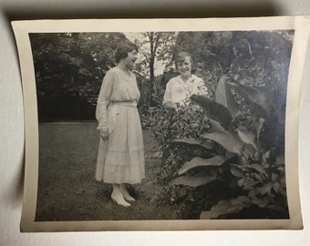 Vintage Photo of Women, Vintage Friends Photo, Antique Photo, Old Photo, Black and White, Sepia Photo