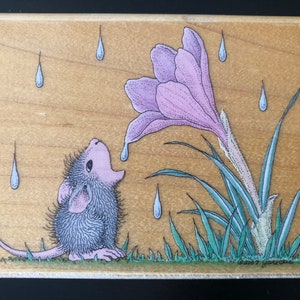 House Mouse Stamp Flower Drop*