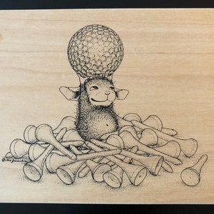House Mouse Stamp Golf Ball & Tees