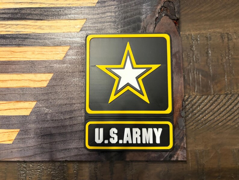 Rustic Wooden US Army Flag, Veteran Wall Art, Customizable - Etsy