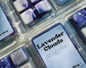 Lavender Clouds Soy Wax Melt: Calming Lavender, Amber & Sandalwood