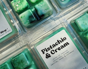 Pistachio & Cream Soy Wax Melt: Toasted Vanilla Scent