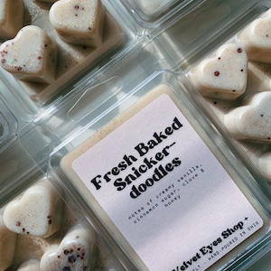 Snickerdoodle Soy Wax Melt: Eco-Friendly Shimmer Clamshell