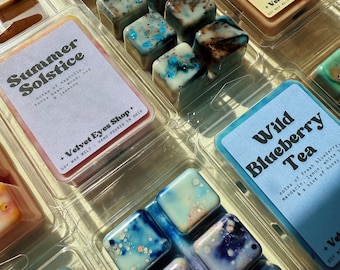 Summer Scented Soy Wax Melt Clamshell: Eco-Friendly Shimmer