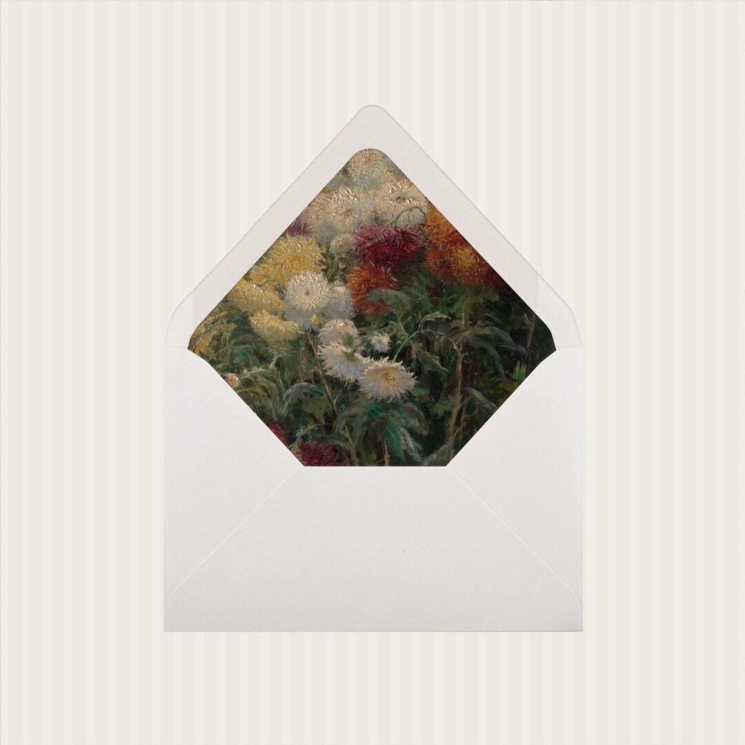 Fall Floral Envelope Liner Template: DIY Wedding Invitation Insert (PDF ...